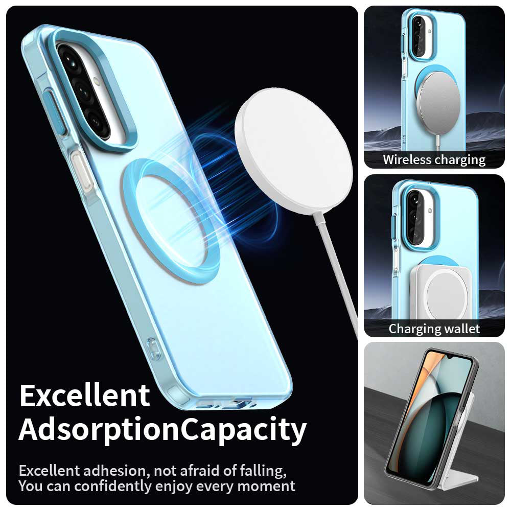 MagSafe Case for Samsung Galaxy A26 A266, Techsuit, CandyCase, Blue