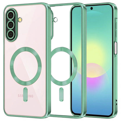 MagSafe Case for Samsung Galaxy A27 5G, Techsuit, Luxury Crystal, Light Green