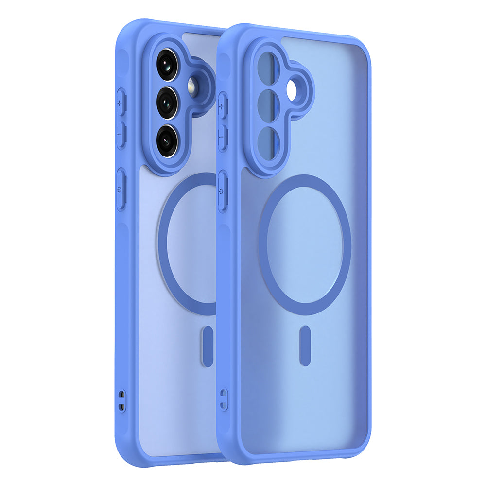 MagSafe Case for Samsung Galaxy A37 5G, Techsuit, HaloFrost II, Blue