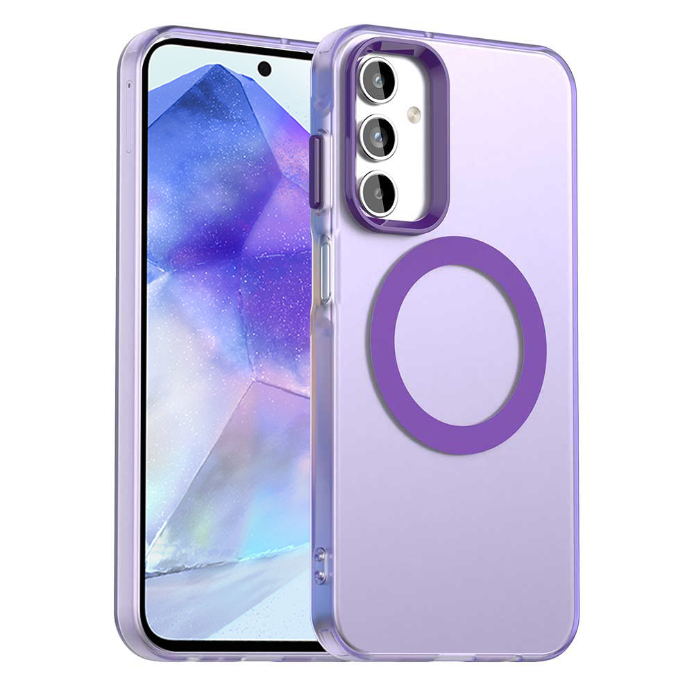 MagSafe Case for Samsung Galaxy A55 5G A556, Techsuit, CandyCase, Purple