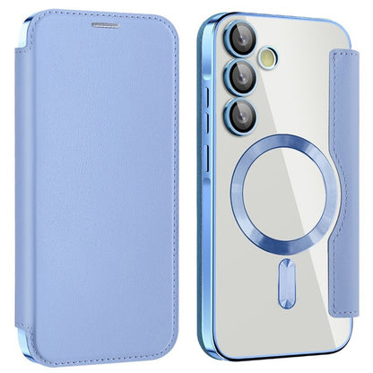 MagSafe Case for Samsung Galaxy A55 5G A556, Techsuit, SmartMag Book, Blue
