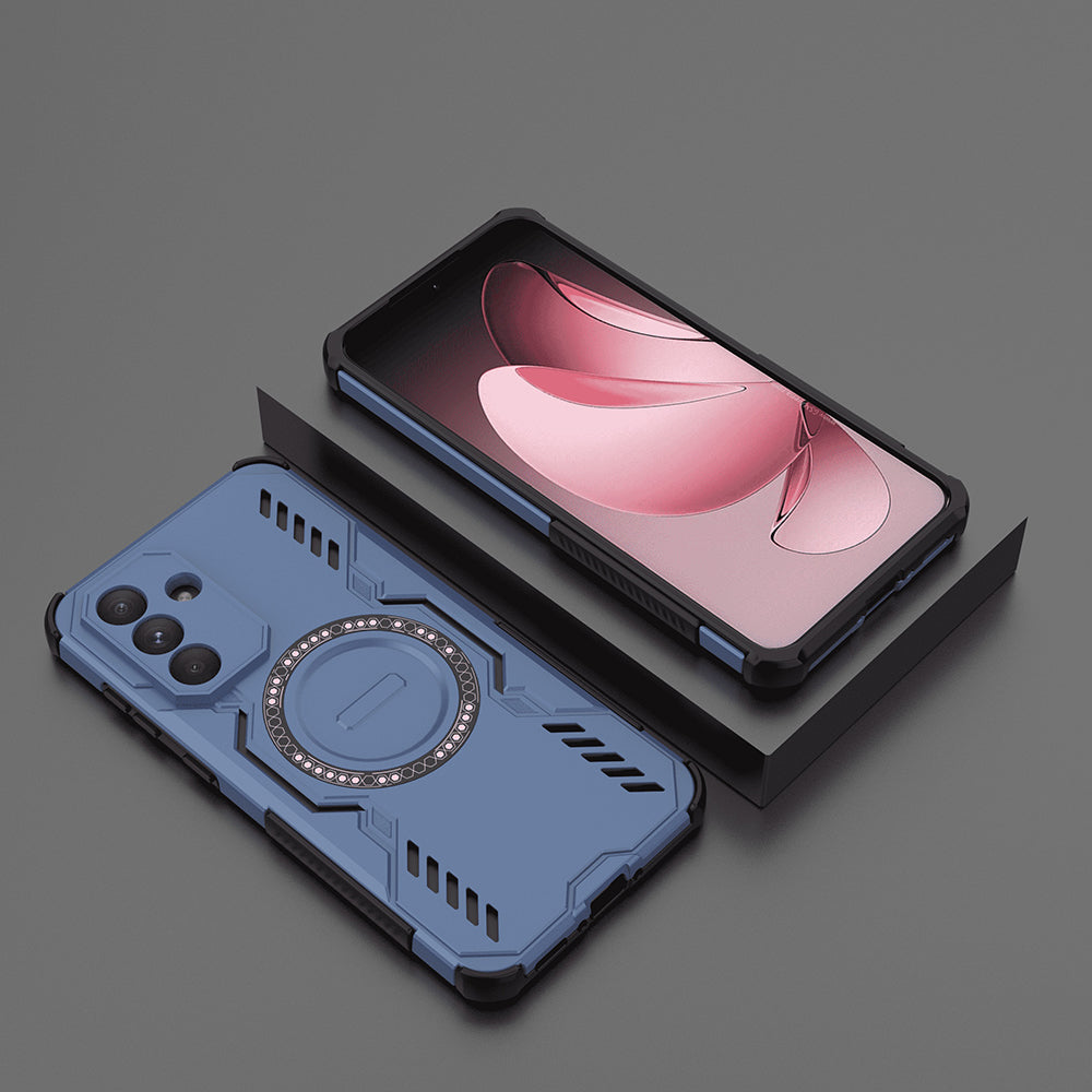 MagSafe Case for Samsung Galaxy A56 A566, Techsuit, ArmorMag, Blue