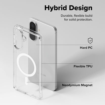 MagSafe Case for Samsung Galaxy A57 5G, Ringke, Fusion, Transparent