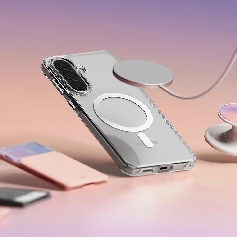 MagSafe Case for Samsung Galaxy A57 5G, Ringke, Fusion, Transparent