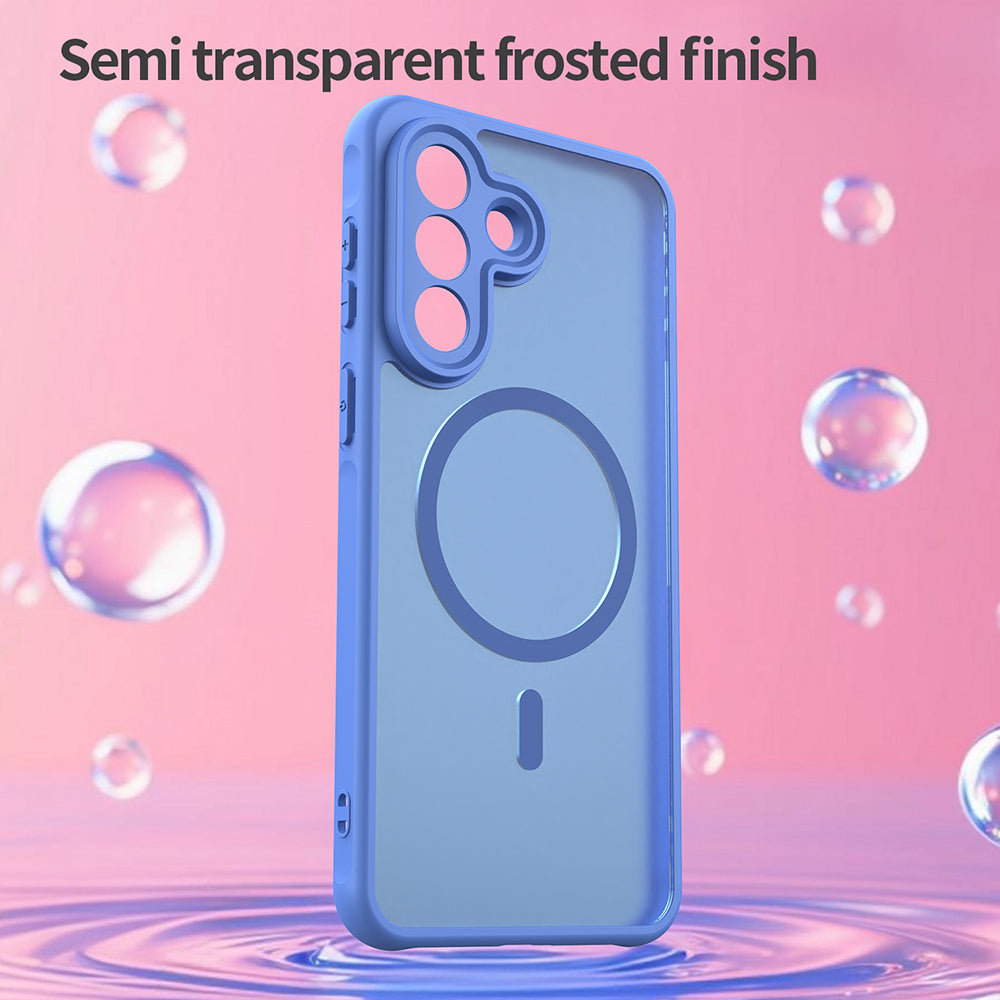 MagSafe Case for Samsung Galaxy A57 5G, Techsuit, HaloFrost II, Blue