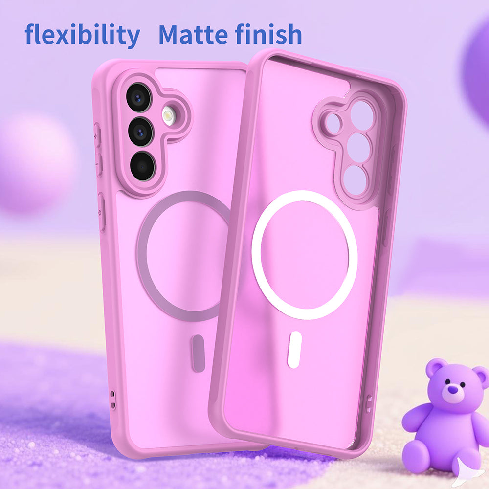 MagSafe Case for Samsung Galaxy A57 5G, Techsuit, HaloFrost II, Pink