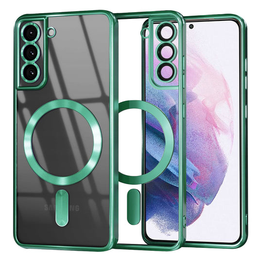 MagSafe Case for Samsung Galaxy S21+ 5G G996, Techsuit, Luxury Crystal, Light Green