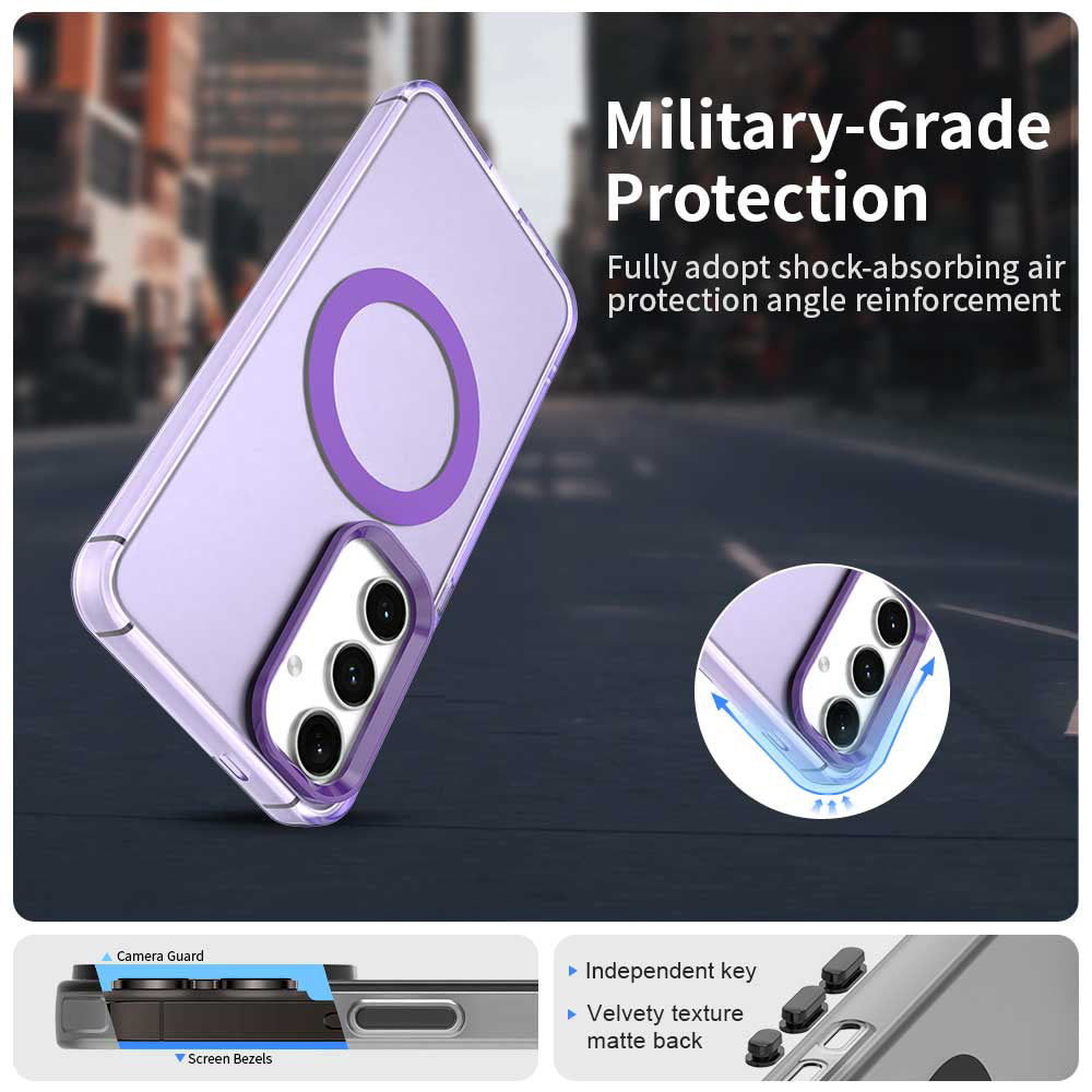 MagSafe Case for Samsung Galaxy S24 FE S721, Techsuit, CandyCase, Purple