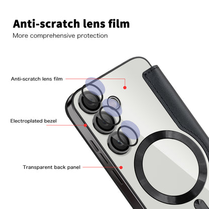 MagSafe Case for Samsung Galaxy S24+ S926, Techsuit, SmartMag Book, Black