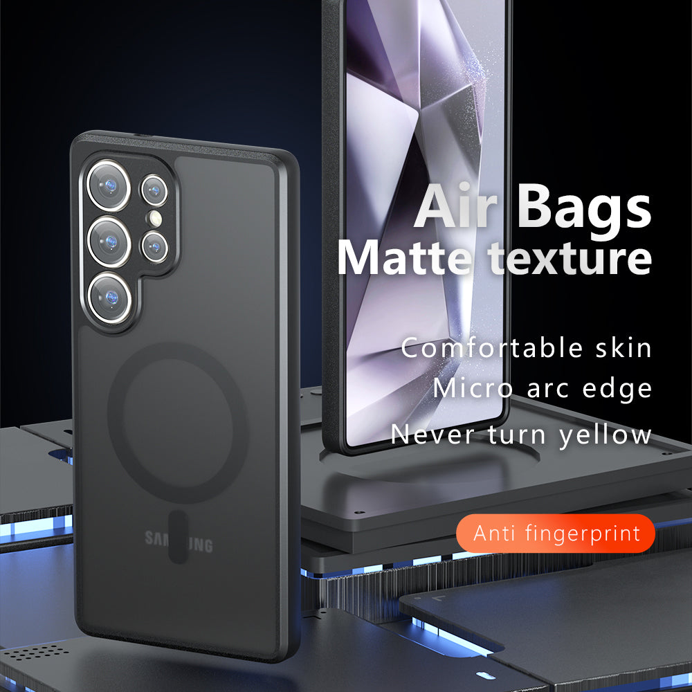 MagSafe Case for Samsung Galaxy S24 Ultra S928, Techsuit, PureFrost, Black