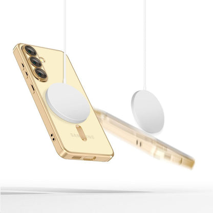 MagSafe Case for Samsung Galaxy S25 Edge S937, Techsuit, Luxury Crystal, Red