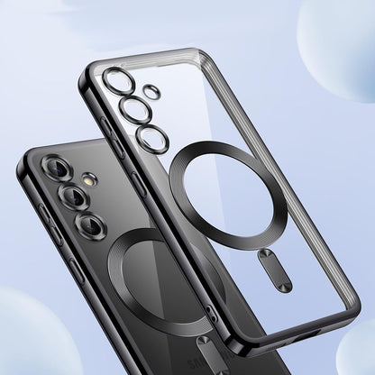 MagSafe Case for Samsung Galaxy S25 FE, Techsuit, Luxury Crystal, Black