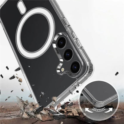 MagSafe Case for Samsung Galaxy S25+ S936, Techsuit, Pro, Transparent