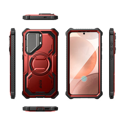 MagSafe Case for Samsung Galaxy S25 S931, i-Blason, ArmorBox, Red