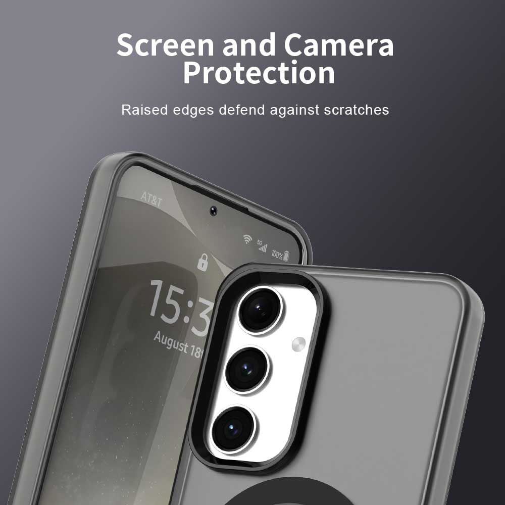 MagSafe Case for Samsung Galaxy S25 S931 / S24 S921, Techsuit, CandyCase, Black
