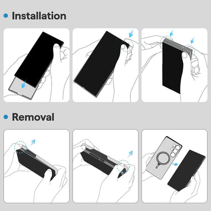 MagSafe Case for Samsung Galaxy S25 S931, Techsuit, Aramid Fiber, Black
