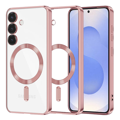 MagSafe Case for Samsung Galaxy S25 S931, Techsuit, Luxury Crystal, Pink