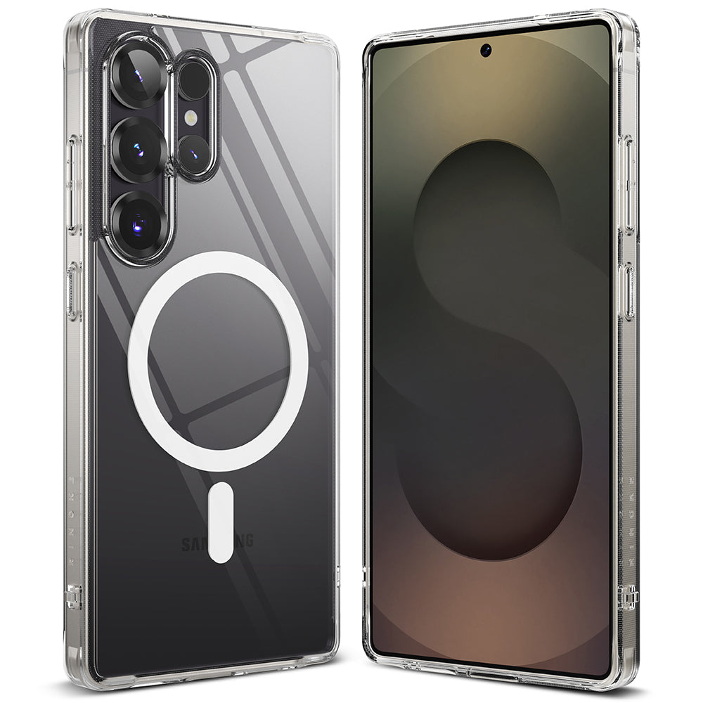 MagSafe Case for Samsung Galaxy S25 Ultra S938, Ringke, Fusion, Transparent