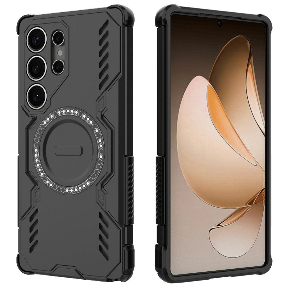 MagSafe Case for Samsung Galaxy S25 Ultra S938, Techsuit, ArmorMag, Black