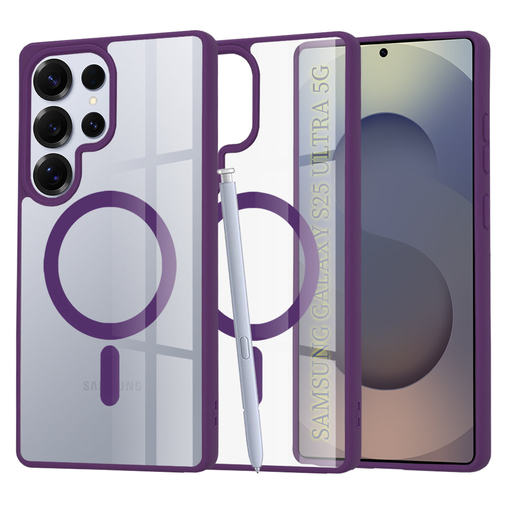 MagSafe Case for Samsung Galaxy S25 Ultra S938, Techsuit, Pro, Purple