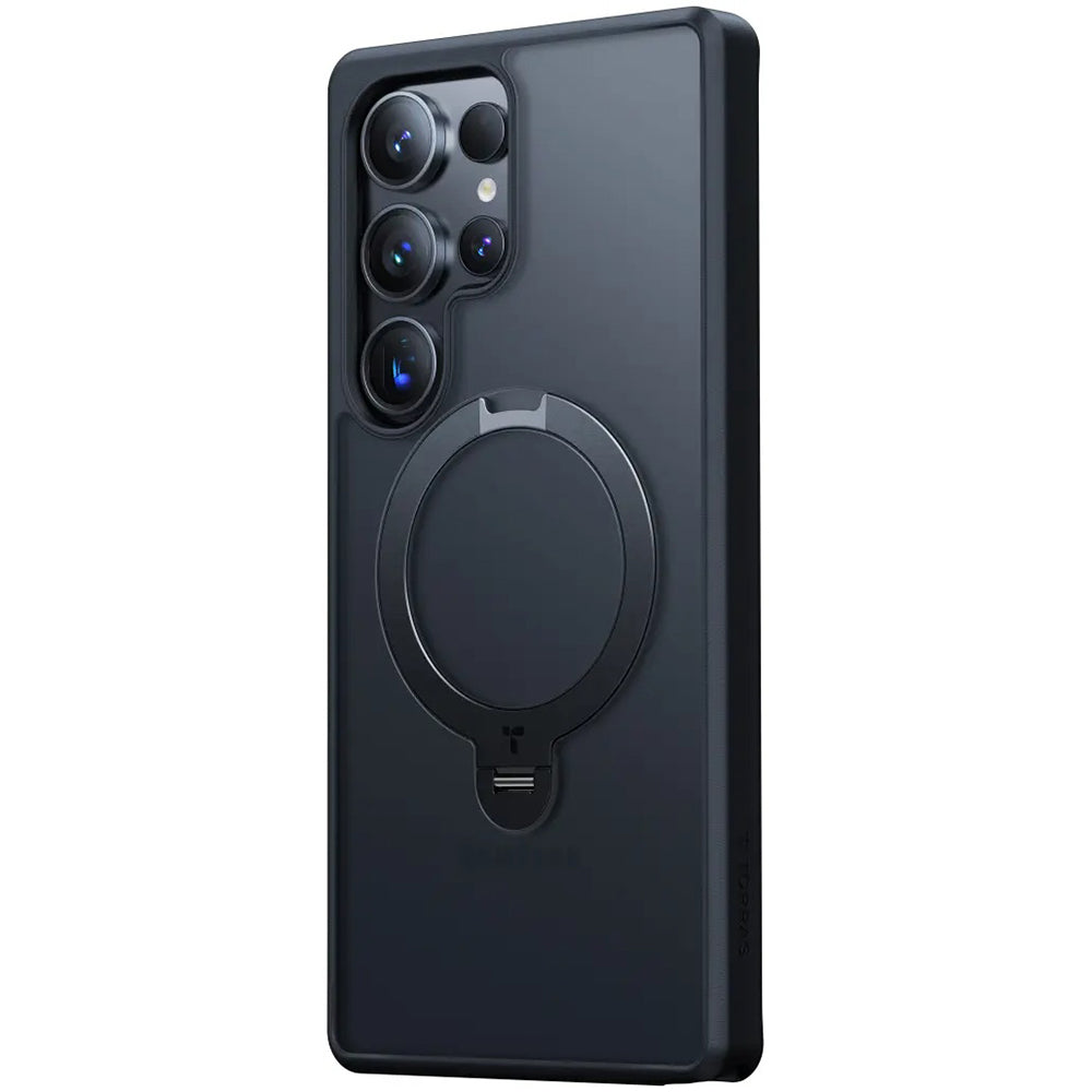 MagSafe Case for Samsung Galaxy S25 Ultra S938, Torras, Ostand Spin, Black