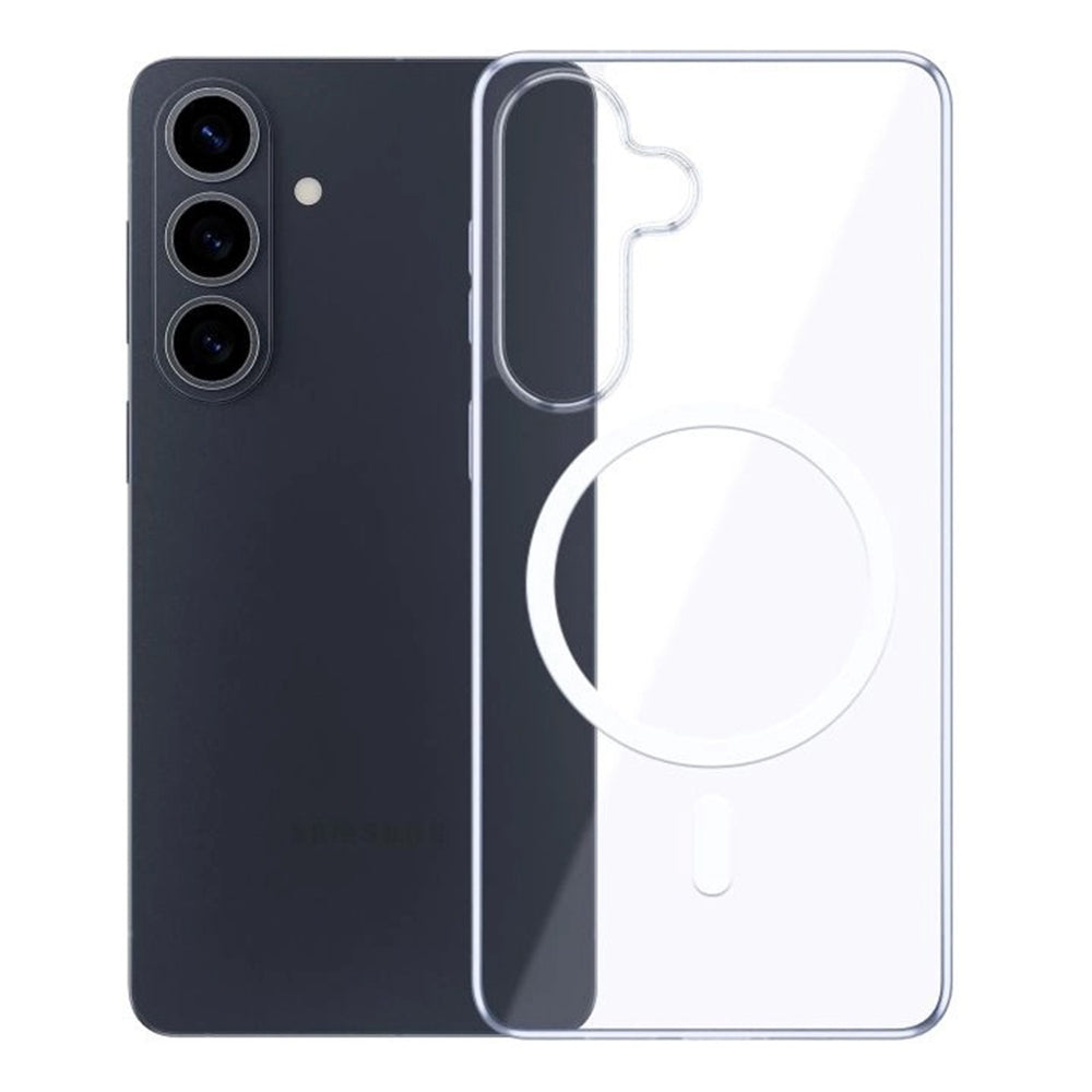 MagSafe Case for Samsung Galaxy S26 S942, 3MK, Clear MagCase, Transparent