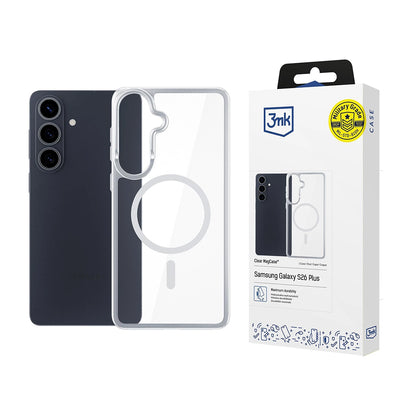 MagSafe Case for Samsung Galaxy S26 Plus S947, 3MK, Armor MagCase, Transparent