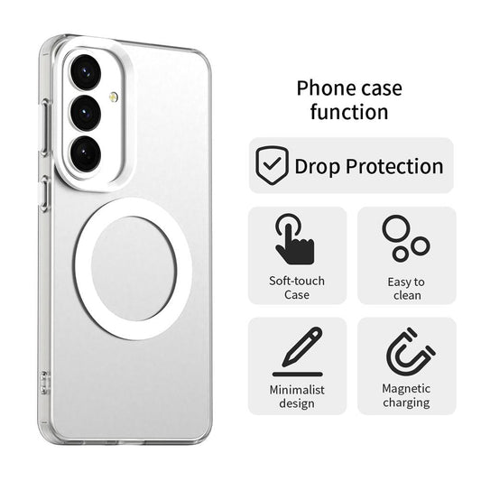 MagSafe Case for Samsung Galaxy S26 Plus, Techsuit, CandyCase, White