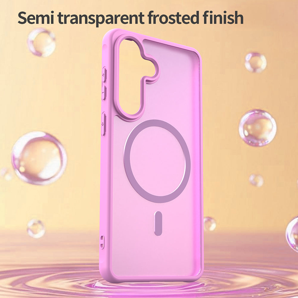 MagSafe Case for Samsung Galaxy S26 Plus S947, Techsuit, HaloFrost II, Pink