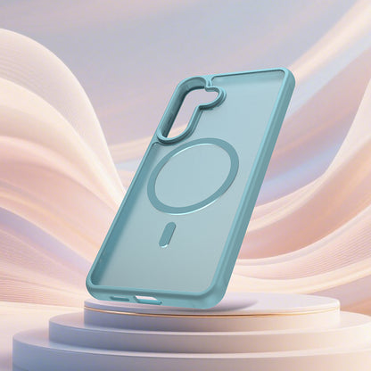MagSafe Case for Samsung Galaxy S26 Plus S947, Techsuit, HaloFrost II, Light Green