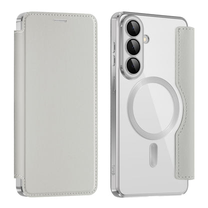 MagSafe Case for Samsung Galaxy S26 Plus, Techsuit, SmartMag Book, Gray