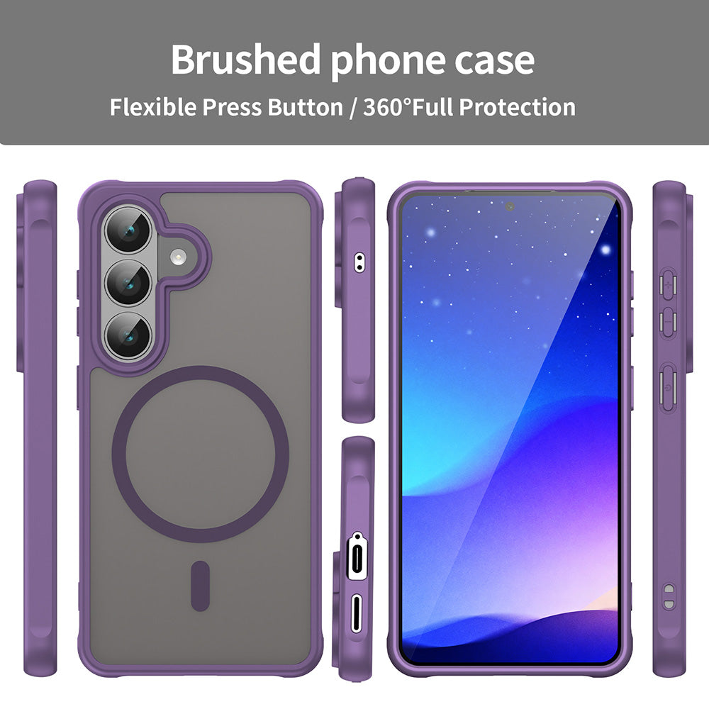 MagSafe Case for Samsung Galaxy S26 S942, Techsuit, HaloFrost II, Purple