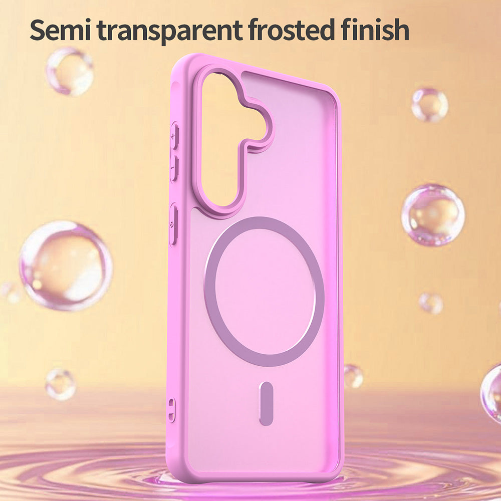 MagSafe Case for Samsung Galaxy S26 S942, Techsuit, HaloFrost II, Pink