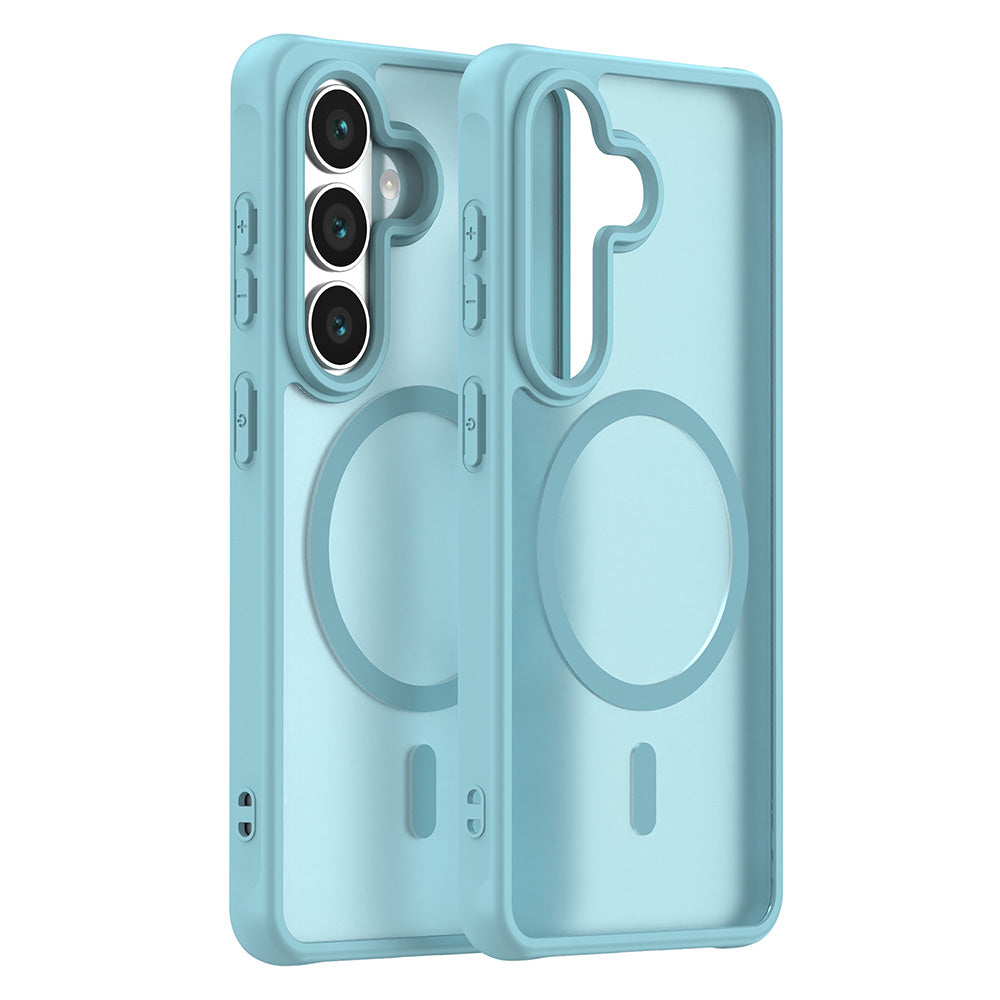 MagSafe Case for Samsung Galaxy S26 S942, Techsuit, HaloFrost II, Light Green