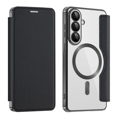 MagSafe Case for Samsung Galaxy S26 S942, Techsuit, SmartMag Book, Black