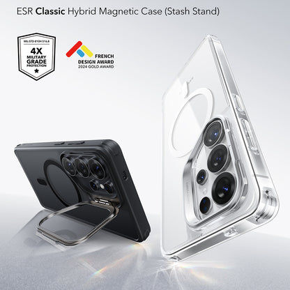 MagSafe Case for Samsung Galaxy S26 Ultra S948, ESR, Classic Hybrid Kickstand, Satin Black