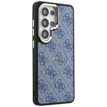 MagSafe Case for Samsung Galaxy S26 Ultra S948, Guess, 4G Embossed Ring, Blue