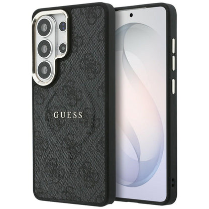 MagSafe Case for Samsung Galaxy S26 Ultra S948, Guess, 4G Embossed Ring, Black