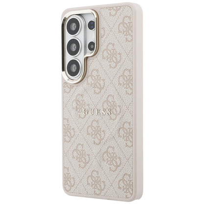 MagSafe Case for Samsung Galaxy S26 Ultra S948, Guess, 4G Embossed Ring, Pink