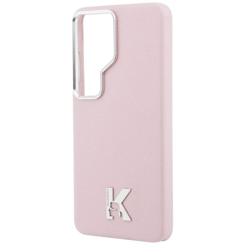 MagSafe Case for Samsung Galaxy S26 Ultra S948, Karl Lagerfeld, Karl Head Logo, Pink