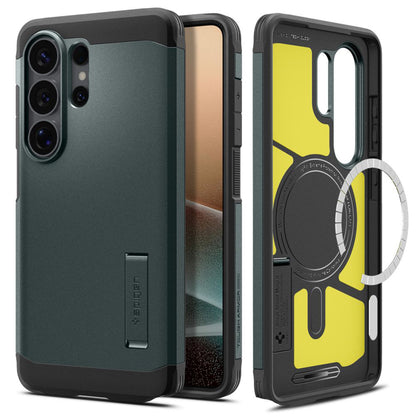 MagSafe Case for Samsung Galaxy S26 Ultra S948, Spigen, Tough Armor, Green ACS10686