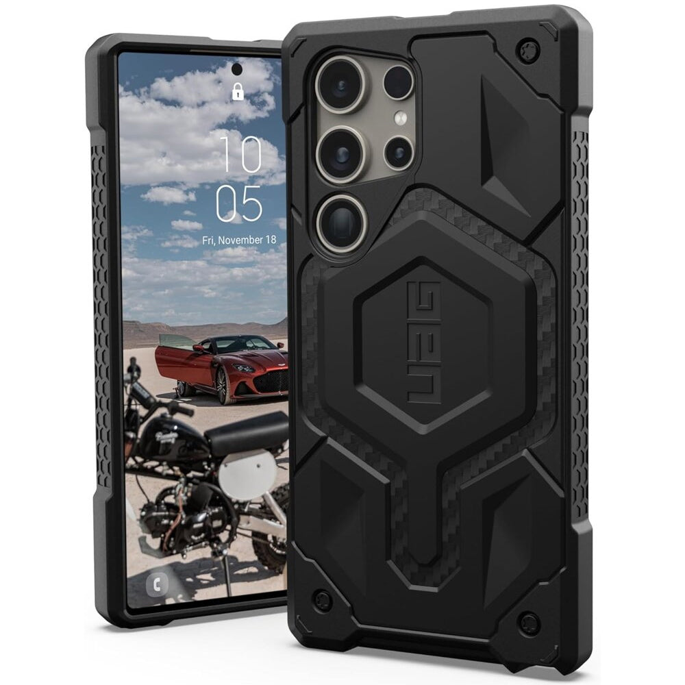 MagSafe Case for Samsung Galaxy S26 Ultra S948, Urban Armor Gear, Monarch Pro Carbon, Black
