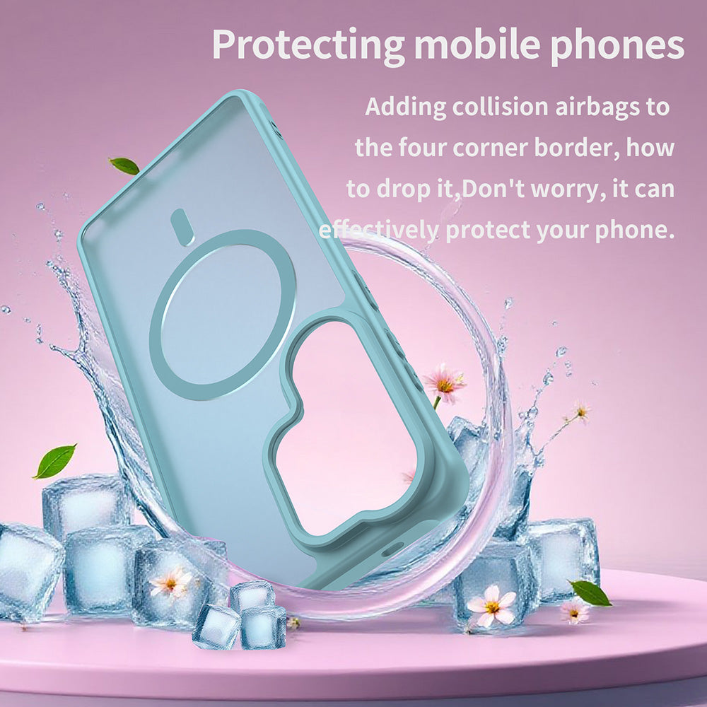 MagSafe Case for Samsung Galaxy S26 Ultra, Techsuit, HaloFrost II, Light Green