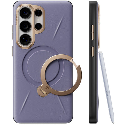 MagSafe Case for Samsung Galaxy S26 Ultra S948, Torras, QPRO Leather, Purple