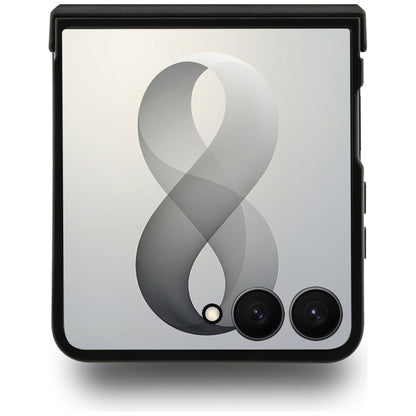 MagSafe Case for Samsung Galaxy Z Flip8 F776, Guess, 4G Leather Classic, Black
