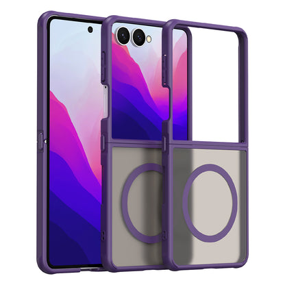 MagSafe Case for Samsung Galaxy Z Flip8 F776, Techsuit, HaloFrost II, Purple