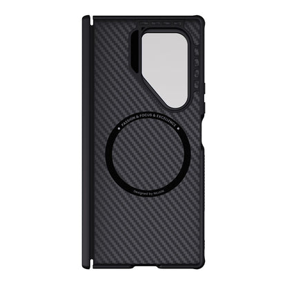 MagSafe Case for Samsung Galaxy Z Fold7 F966, Nillkin, CarboProp with Transparent Black Lens Cover, Black