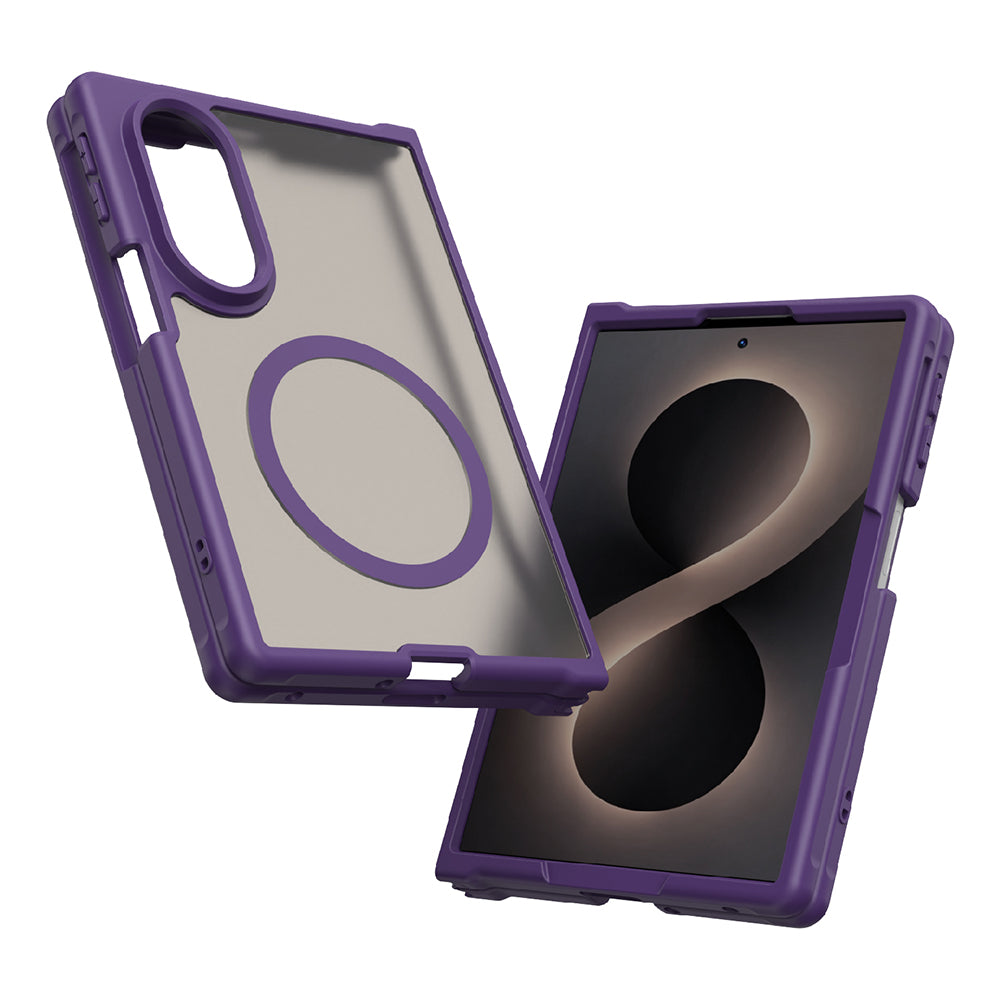 MagSafe Case for Samsung Galaxy Z Fold8 F971, Techsuit, HaloFrost II, Purple