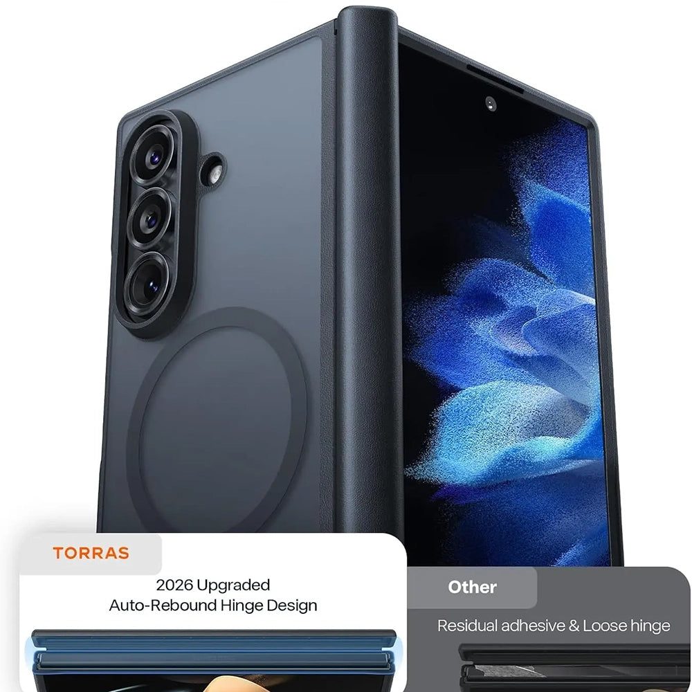 MagSafe Case for Samsung Galaxy Z Fold8 Ultra F976, Torras, Guardian, Black