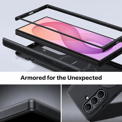 MagSafe Case for Samsung Galaxy Z Fold8 Ultra F976, Torras, Ostand Q3 Spin, Black